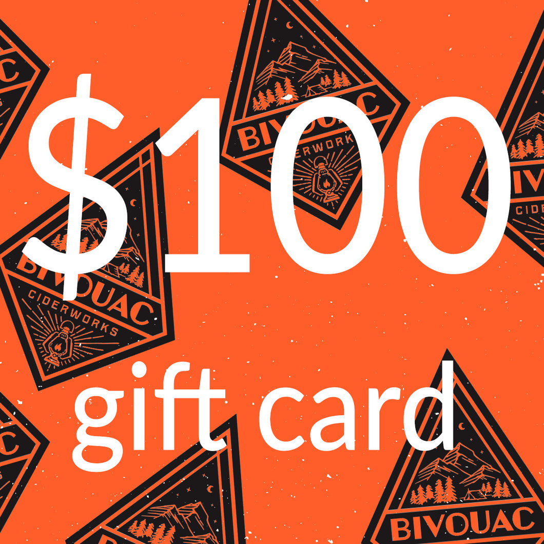 $100 Bivouac Ciderworks Store Gift Card