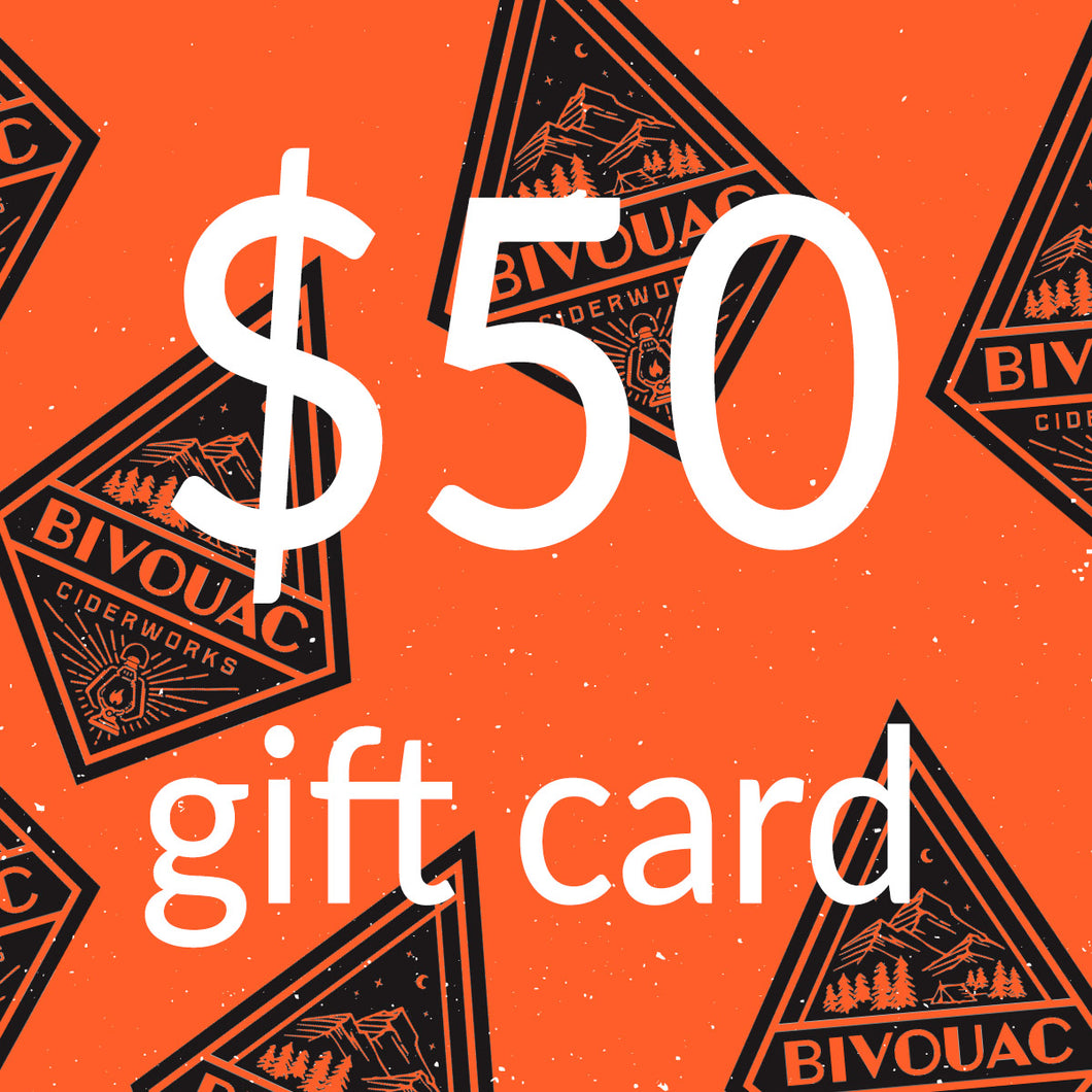 $50 Bivouac Ciderworks Store Gift Card
